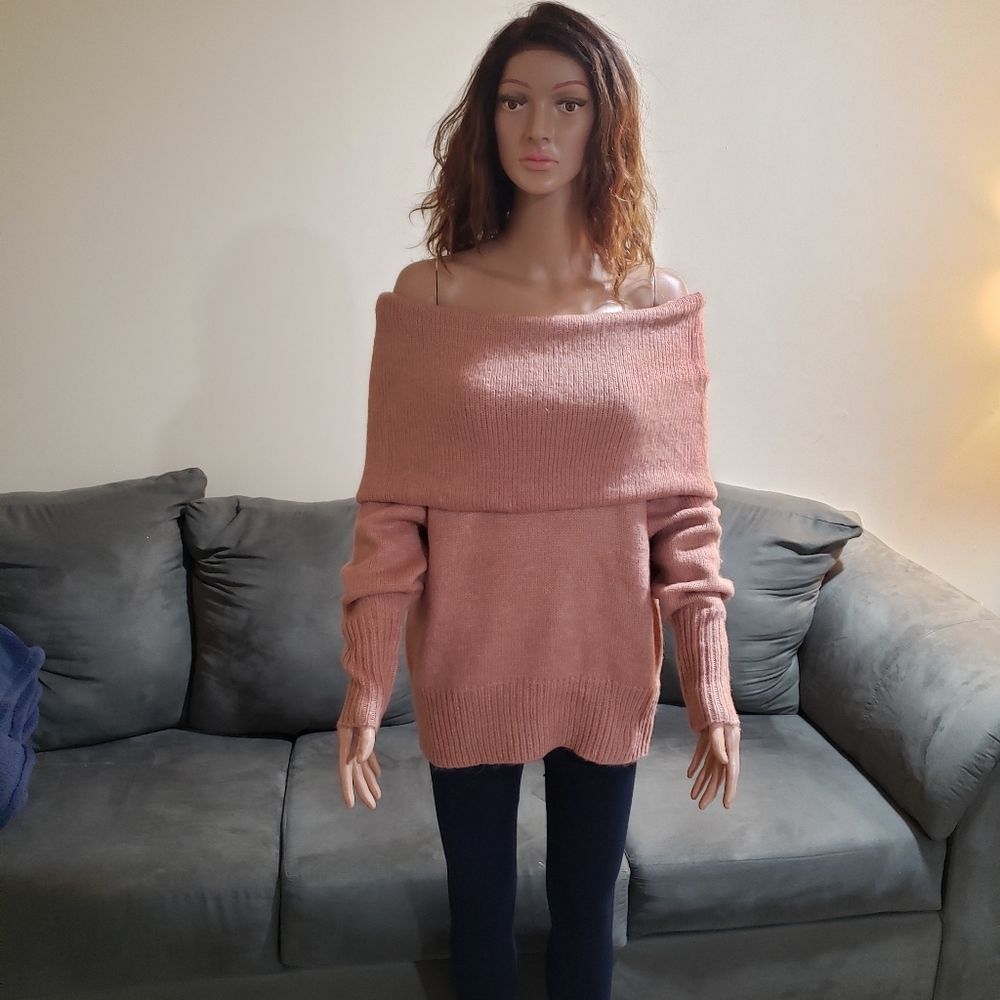 Nwt pink off shoulder S